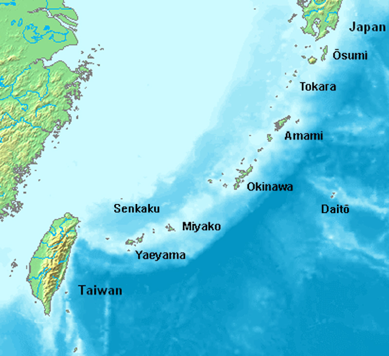 Ryukyu Island in the East China Sea